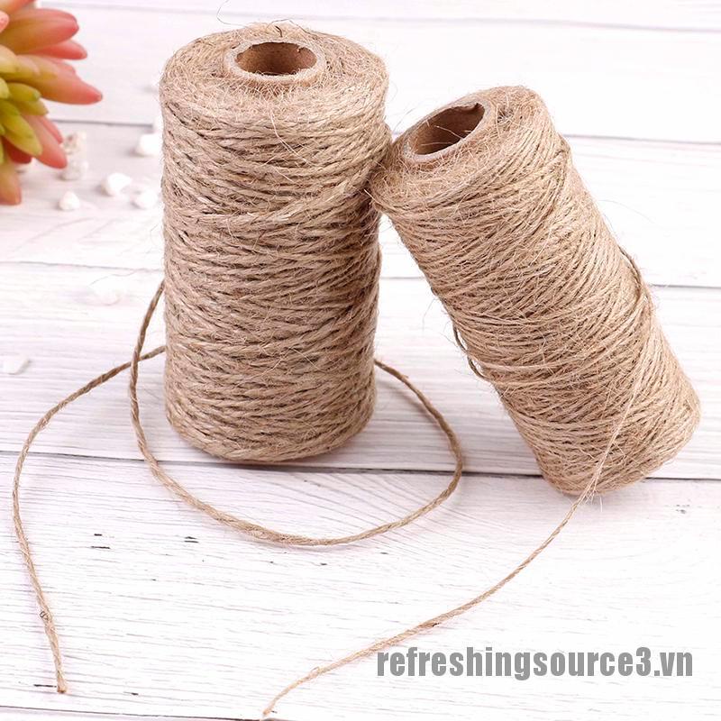 Cuộn Dây Thừng Khô Tự Nhiên Dài 100m Dùng Làm Đồ Thủ Công Diy