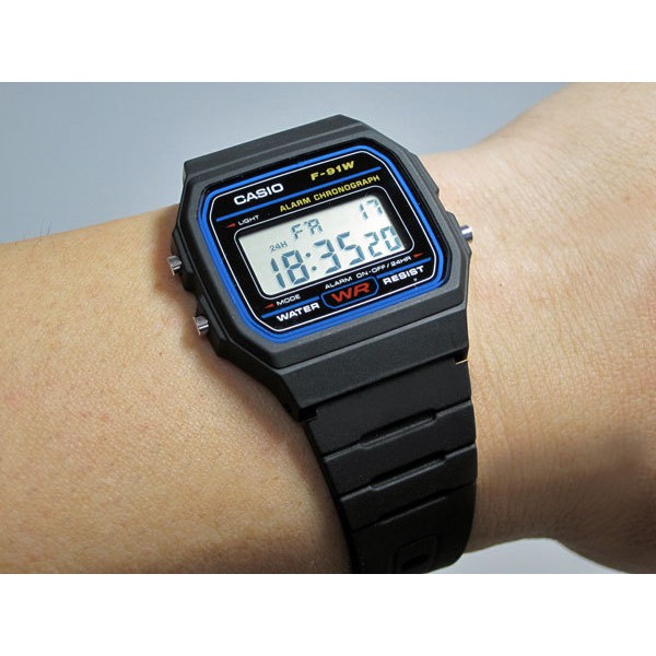 Đồng Hồ Điện Tử Casio F-91w-1d 1 F 91w 1d