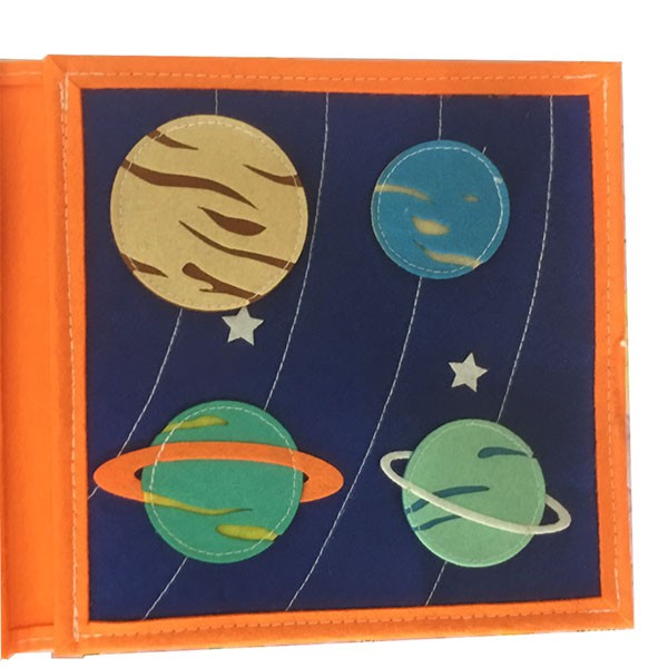 Sách vải hệ mặt trời- dành cho bé mầm non từ 1 – 6 tuổi | sách vải xuất khẩu