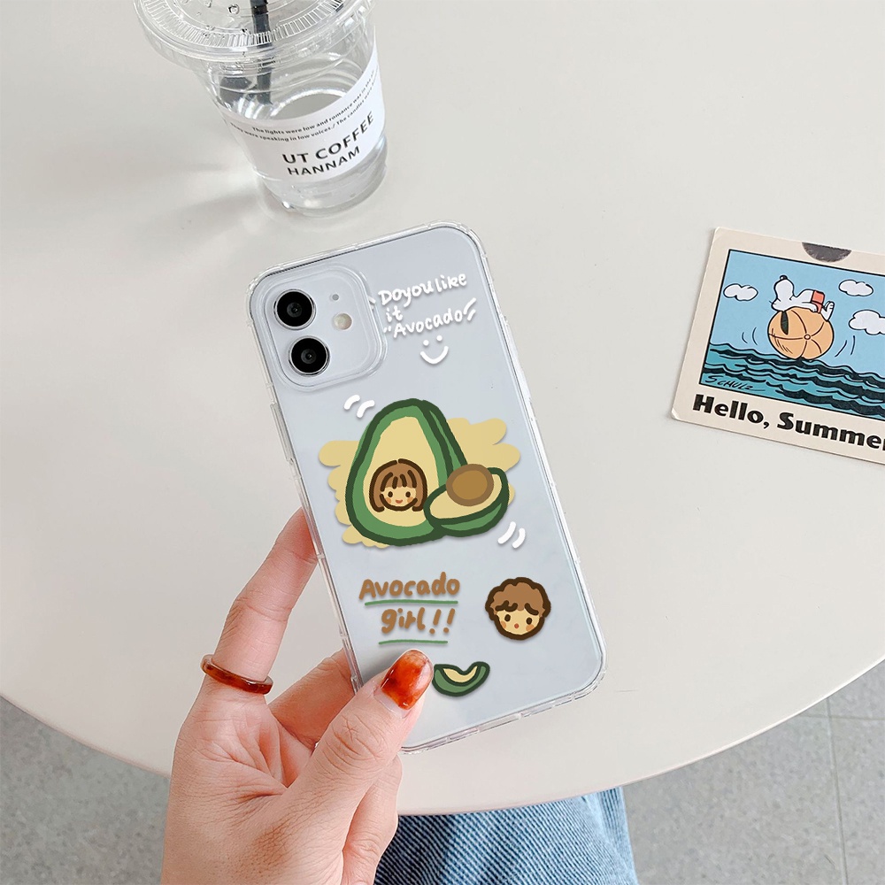 Ốp Điện Thoại Hình Trái Bơ / cherry Cho Iphone 11 Pro Max 12 Pro Max 13 Pro Max Mini 6 7 8 6 7plus Se 2020 X Xs Xr 5 4