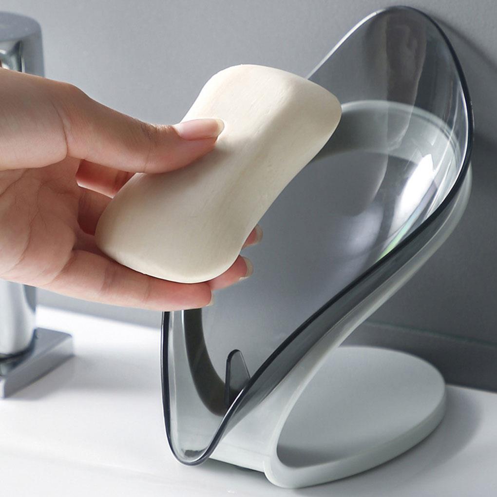 Giá Đỡ Xà Phòng Hình Chiếc Lá Chống Trượt Không Cần Đục Lỗ Cho Nhà Bếp / Phòng Tắm