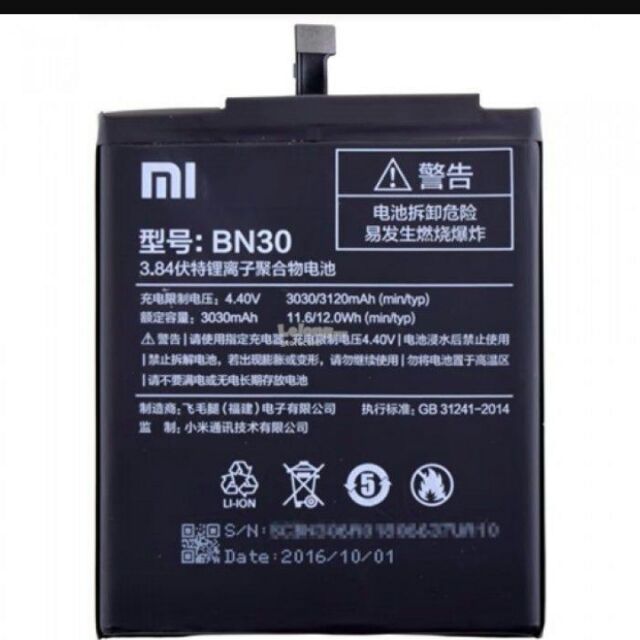 Pin xiaomi BN30 /MI4A