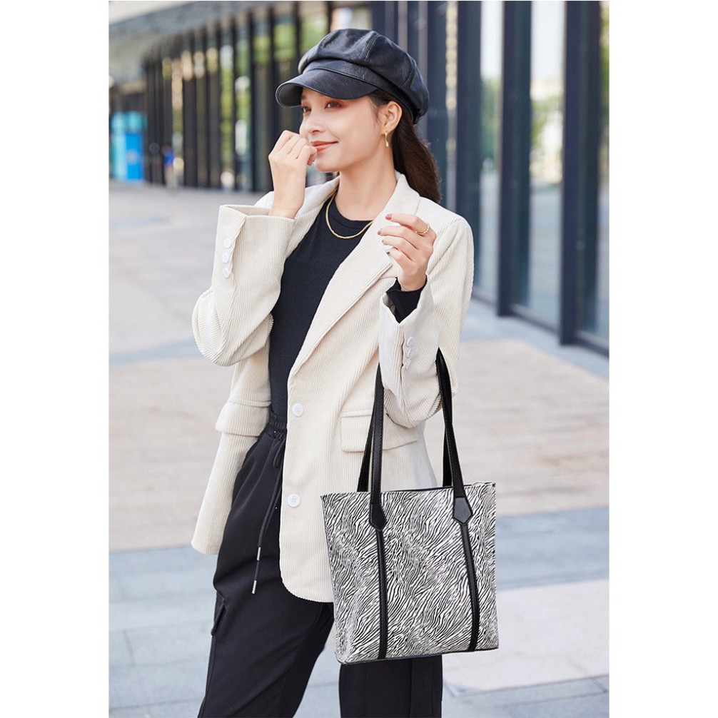 Túi kẹp nách vân ngựa vằn phong cách Retro KN07 túi đeo vai Chip Xinh Bag | BigBuy360 - bigbuy360.vn