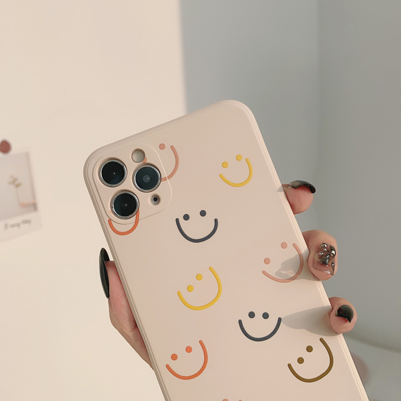 Ốp iphone 11 Ốp lưng silicon hình mặt cười dễ thương cho iPhone 11 Pro Max X Xr Xs Max 7 8 Plus Se 2020 12 pro max 12 mini 13 pro max 13 mini