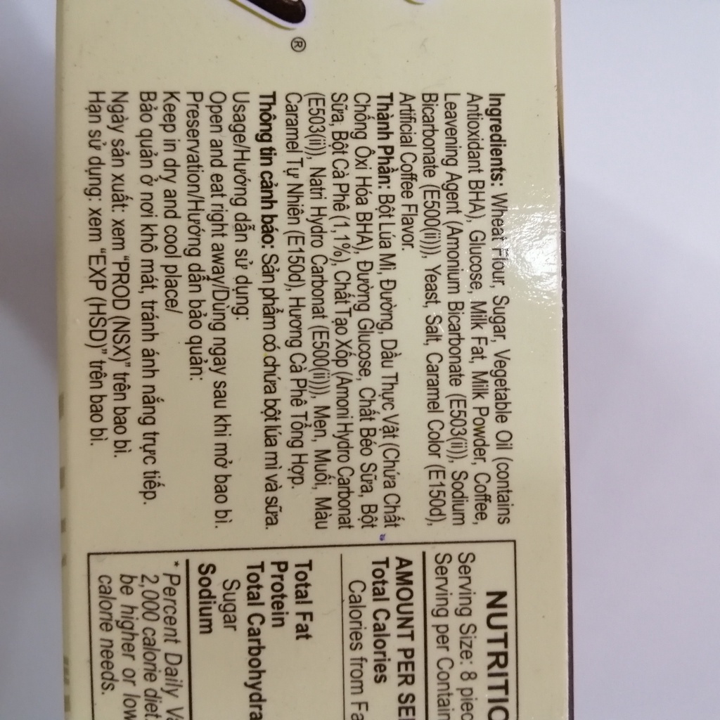 Bánh Quy Vị Cà Phê Coffee Joy (Hộp 156g)