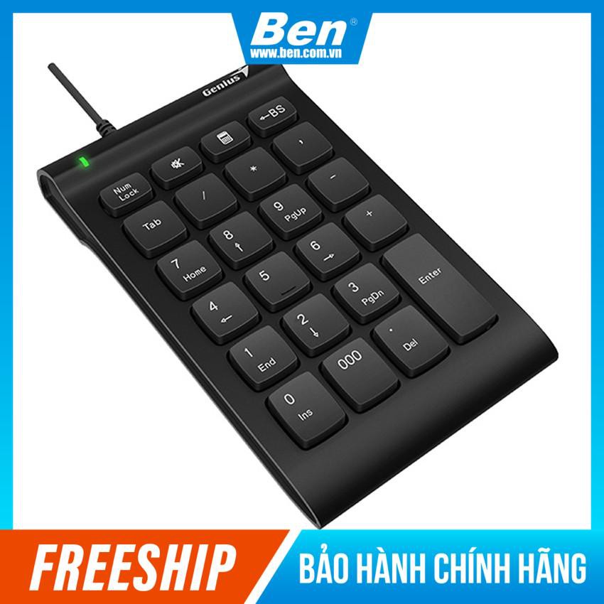 Bàn Phím Số Genius I130 Numpad - Sử dụng cho Desktop PC /Laptop, Kết nối USB - Bảo hành 12 tháng