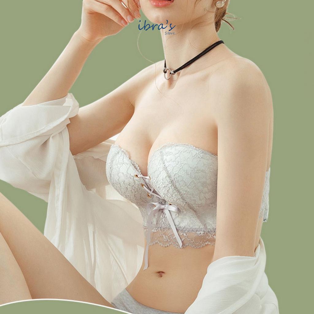 Áo Ngực Không Dây Nâng Ngực iBRA'S STORE dây gom Ngực Tạo Khe Sexy Lót Đệm Bàn Tay êm mềm Chống Tụt Chống Chạy xệ A26