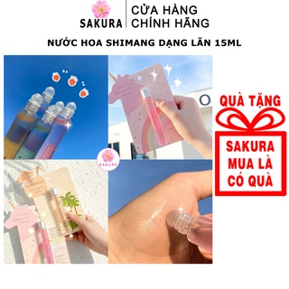 Nước hoa mini dạng ống lăn Shimang 15ML dầu thơm đủ mùi hương nhỏ gọn tiện lợi nội địa trung Sakura
