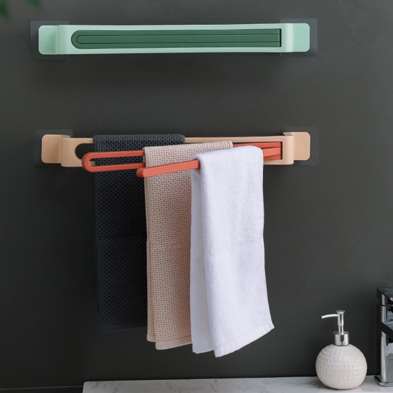 Giá Đỡ Khăn Tay Bằng Nhựa Dày Dặn Có Thể Gấp Gọn Tiện Dụng