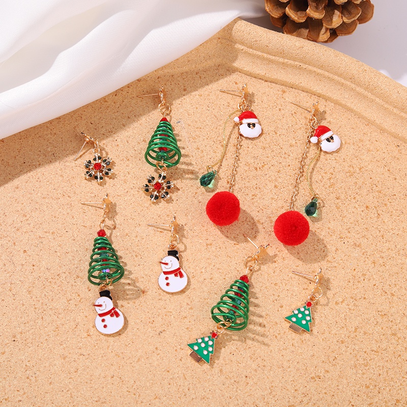 Đôi bông tai hình ông già noel/ chuông thanh lịch thời trang cho nữ