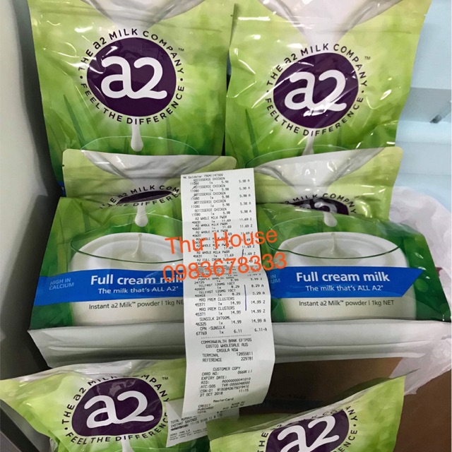 Sữa A2 Hàng Chuẩn Bill