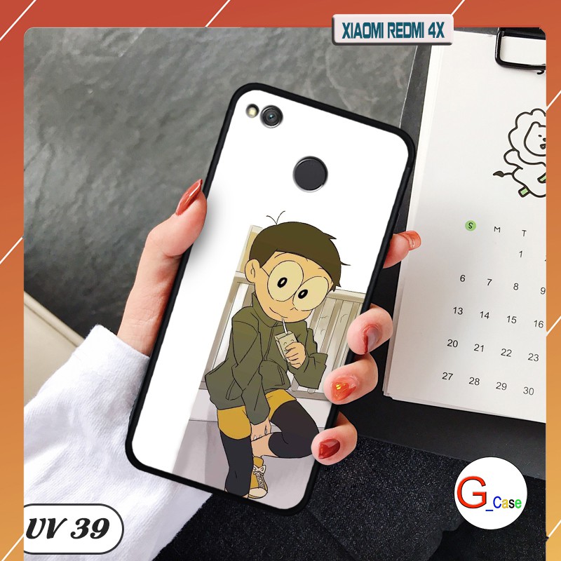 Ốp lưng nhám viền dẻo Xiaomi Redmi 4X in hình