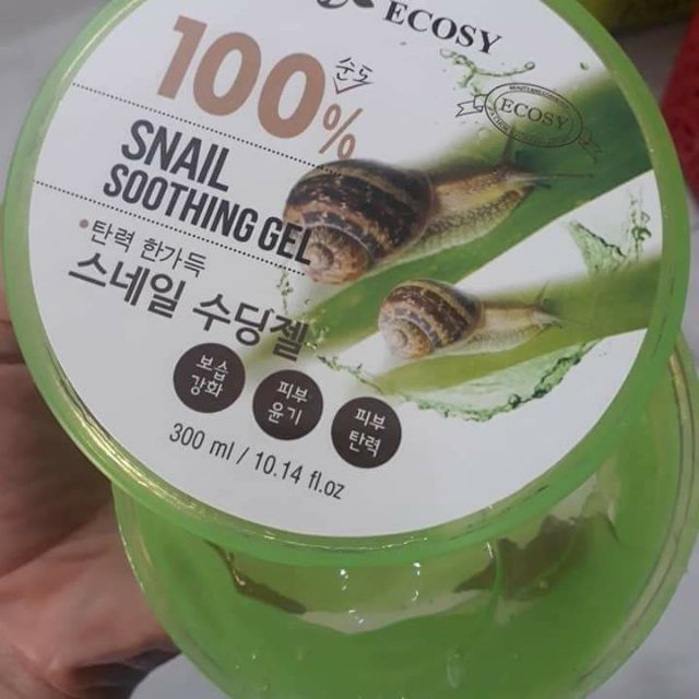 GEL DƯỠNG DA ỐC SÊN ECOSY 100% Snail Soothing Gel 300 ml