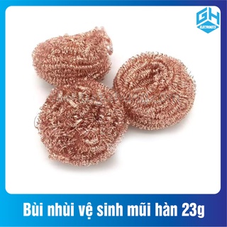{1 cái)bùi nhùi đồng đỏ dùng vệ sinh đầu mũi hàn loại 23g và 17g