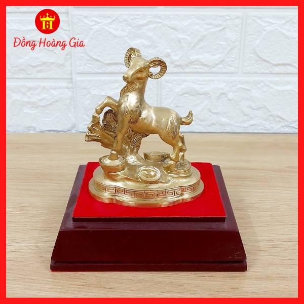 Tượng dê 12 con giáp nhỏ bằng đồng nguyên chất
