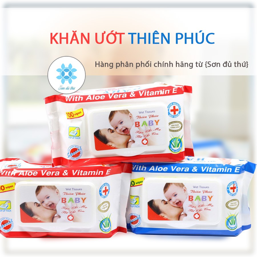 Khăn ướt thiên phúc cho bé