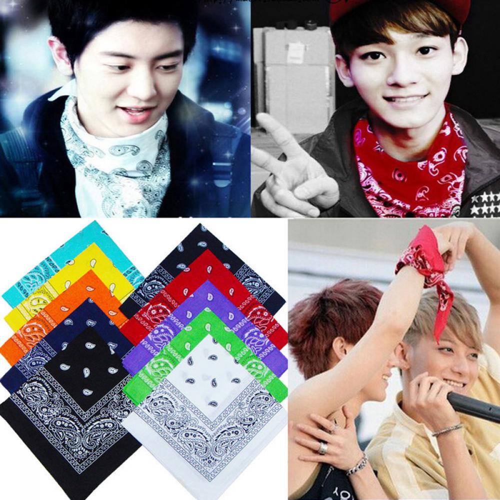 Khăn vuông cotton nhiều màu sắc đa dụng thời trang cho nữ