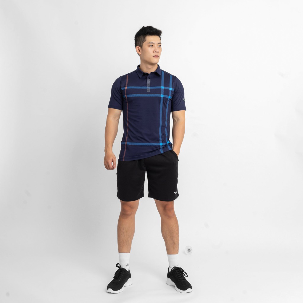 Áo Thể Thao Nam Cổ Trụ AVP01 Vina Sport, Áo Tập Gym Tennis , Chất Thun Thấm Hút Mồ Hôi, Thoáng Mát, Full Size- Lapi VN