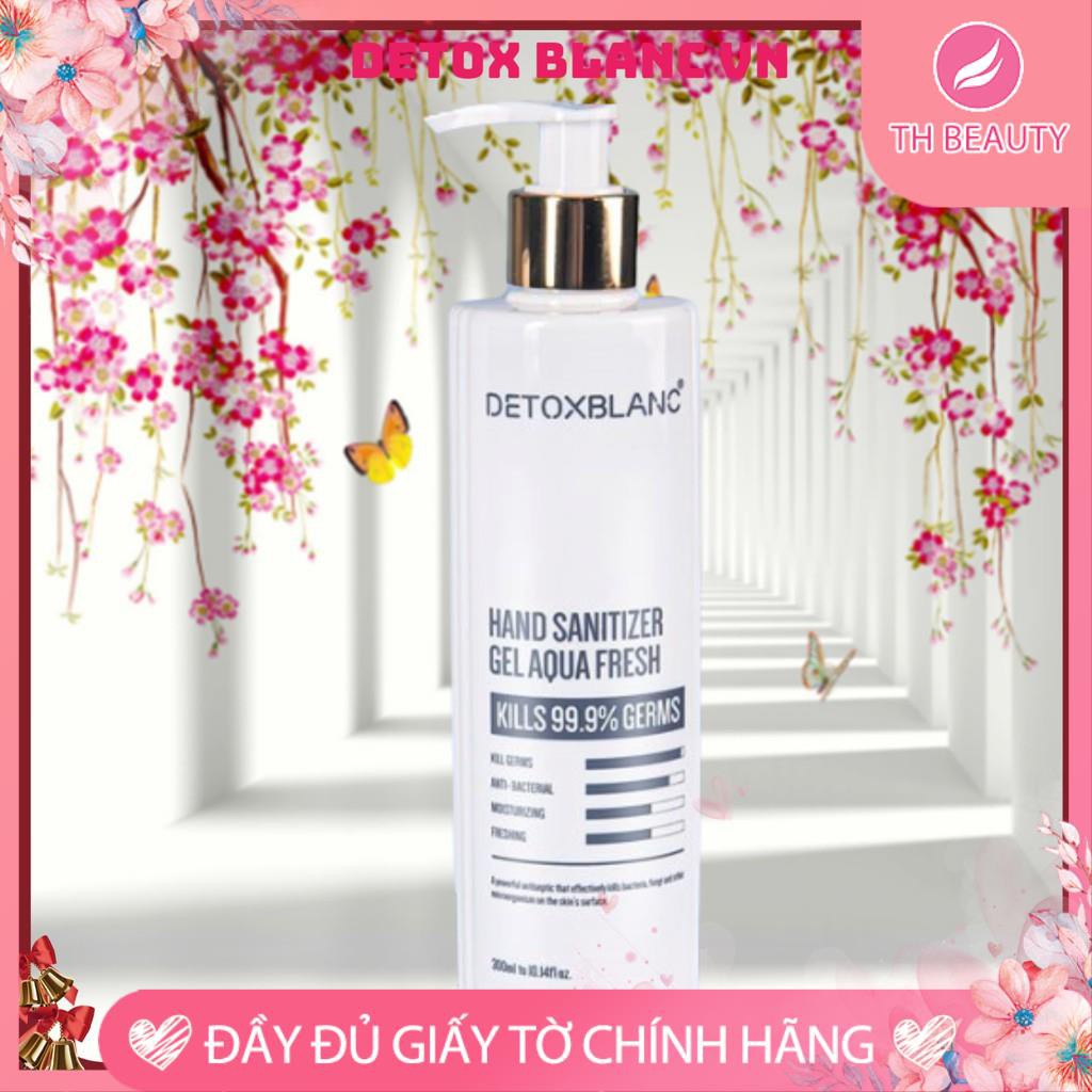 &lt;THẬT 100%&gt; Gel rửa tay 300ml Detox Blanc