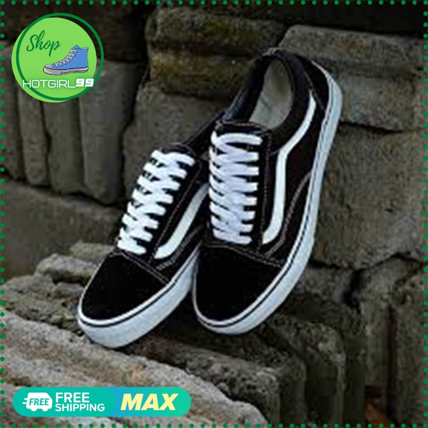 Giày thể thao vans old skool đen trắng nam và nữ thời trang giày đi học