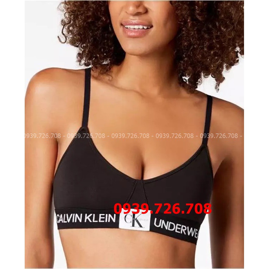 Bộ đồ lót CK.cotton 2 dây viền chữ chân ngực ko gọng ko mút | BigBuy360 - bigbuy360.vn