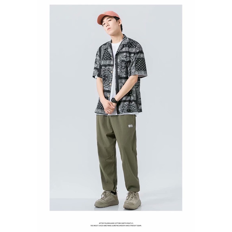 Áo Sơ Mi Ngắn Tay Phong Cách Nhật Bản Dành Cho Cả Nam Và Nữ