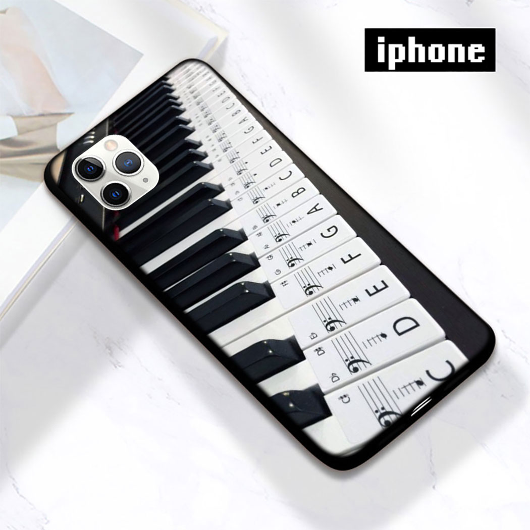 Ốp Điện Thoại Silicon Tpu Mềm Chống Rơi Hình Đàn Piano Hhh83 Cho Iphone 11 12 Pro Max 12 Mini