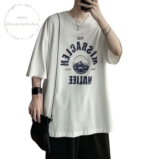 Áo thun Nam hàng Quảng Châu cao cấp Áo thun in họa tiết thời trang phong cách Hàn Quốc hip hop, mặc lên cực ngầu, 4 màu