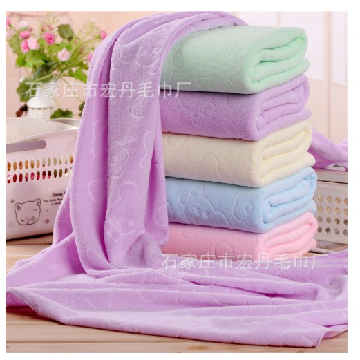 [100% cotton] Set 5 Khăn tắm họa tiết cho bé - xuất Nhật kích thước 70*140 cm (giao nhiều màu)