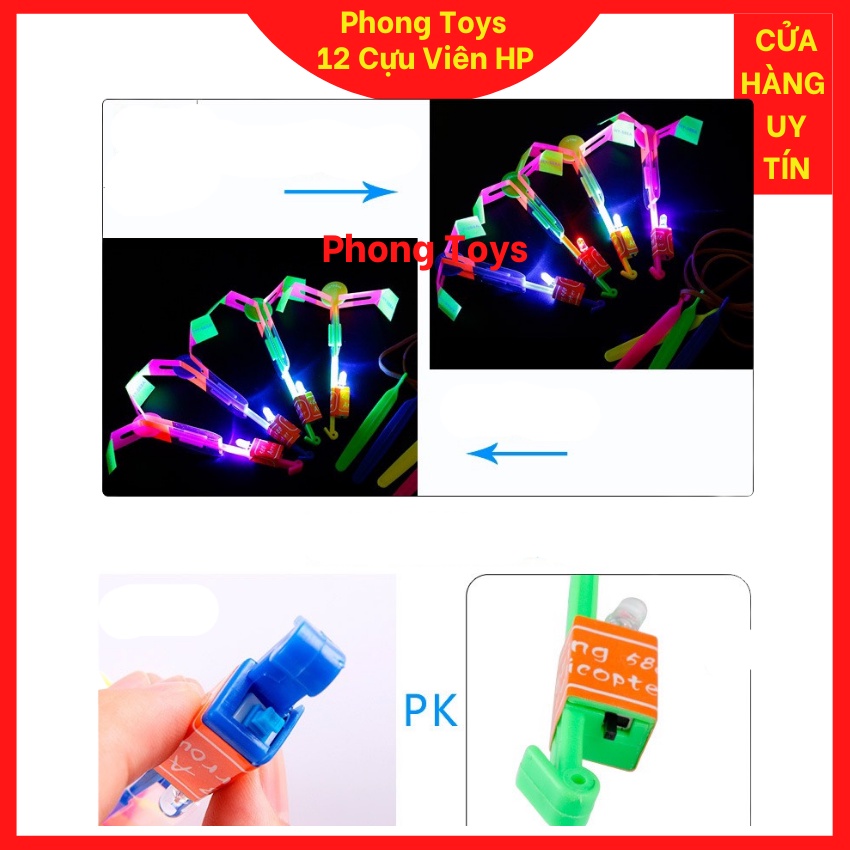 ĐỒ CHƠI CHONG CHÓNG XOAY CÓ GẮN ĐÈN LED BAY SIÊU CAO LÊN TRỜI