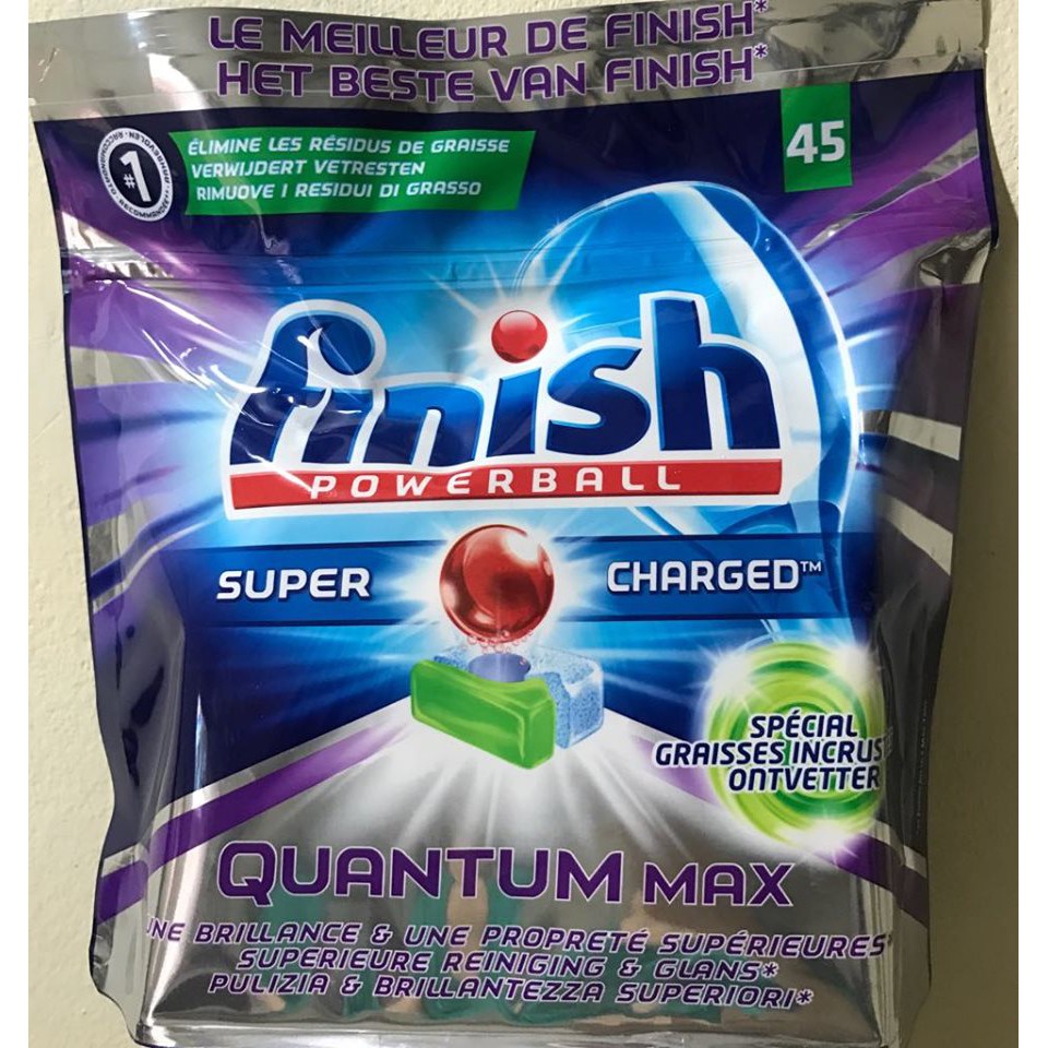 Viên Rửa Bát Chén Finish Quantum Và Quantum Max Dòng Cao Cấp Dùng Cho Máy Rửa bát