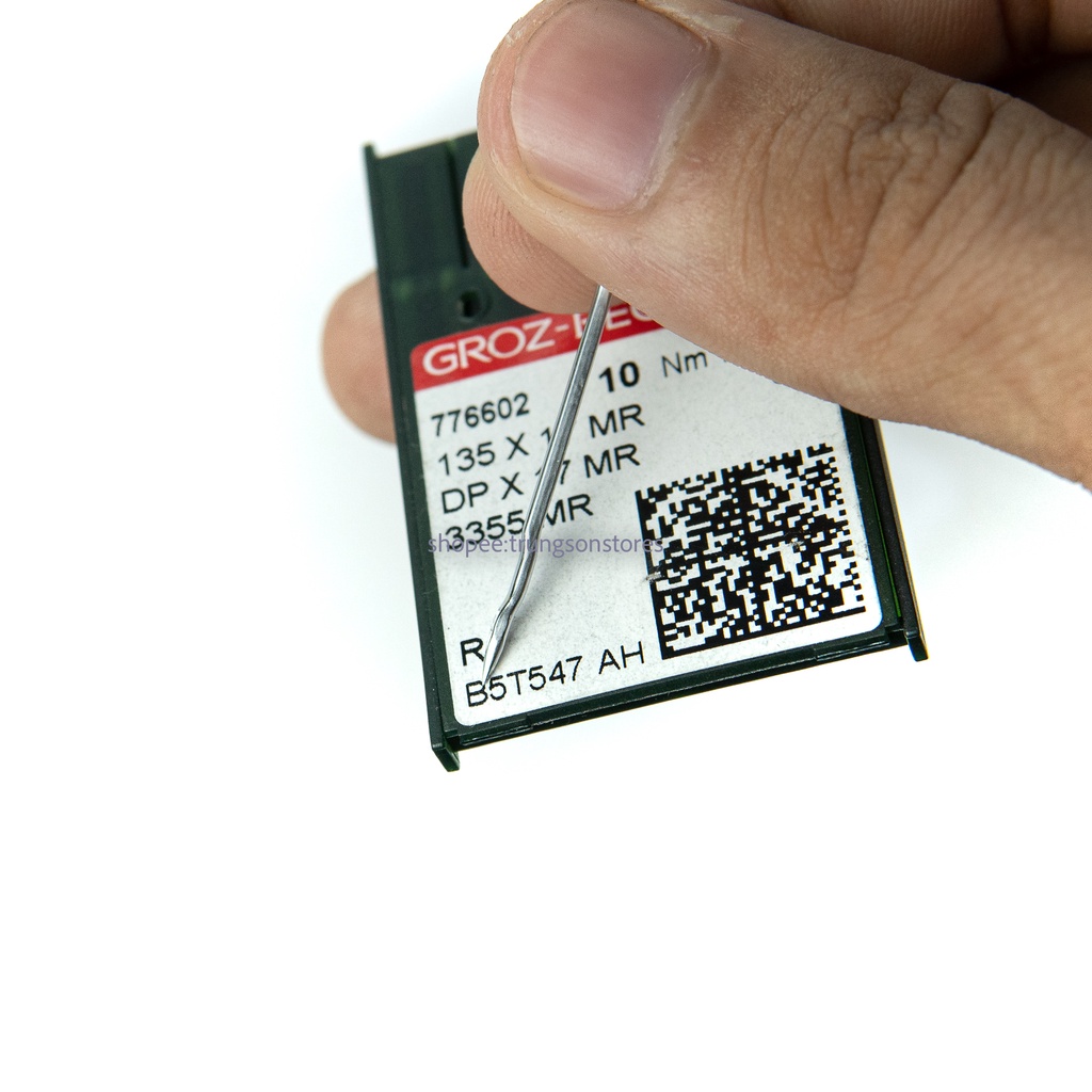 kim ĐỨC Grozbeckert DPx17MR (kim rãnh cong) máy may 1 kim ổ to, máy đính bọ,đính cúc 1900,2 kim ổ to công nghiệp