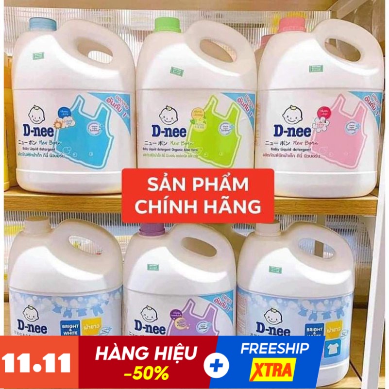 Nước giặt quần áo em bé Dnee 3000ml (Chính hãng có tem Đại Thịnh)