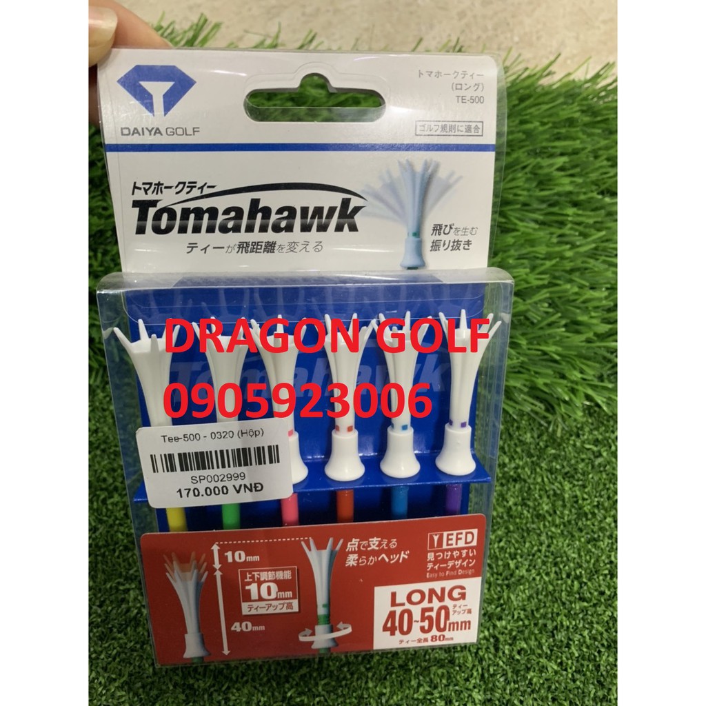 Tee golf ( Tee phát bóng gôn ) Tomahawk Daiya TE-500, TE-501, TE-502, TE-504