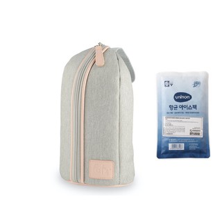 Combo 1 TÚI GIỮ NHIỆT BÌNH SỮA FATZBABY ĐƠN FB2015SL Kèm 1 Túi Đá Khô Diệt Khuẩn Unimom