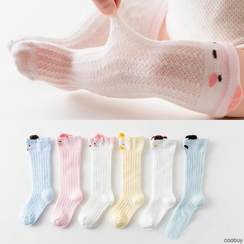 Vớ Cotton Giữ Ấm Chống Trượt Thoáng Khí Cho Bé Gái Sơ Sinh