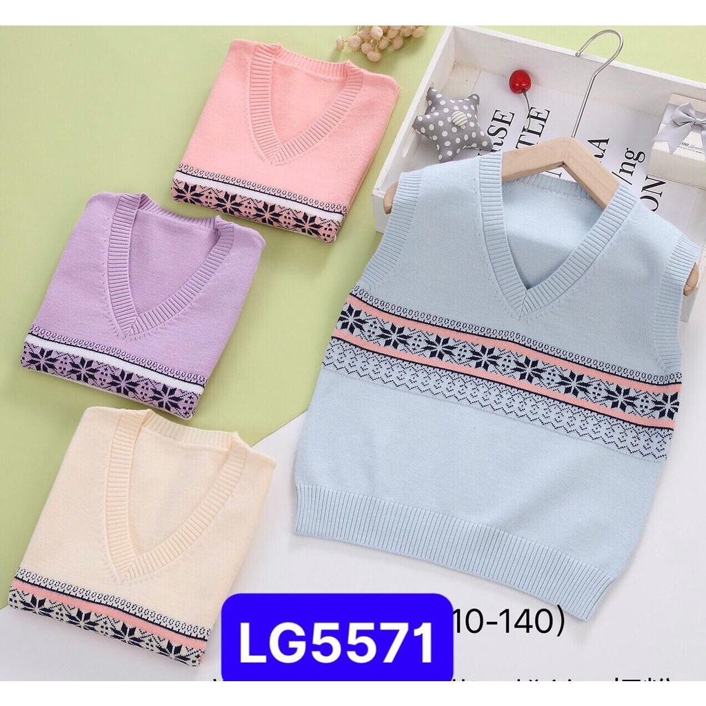 LITIBABY - Áo Len gile trẻ em thổ cẩm, size 5 - 8 tuổi [LG5571]