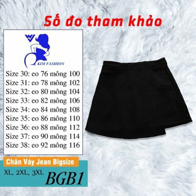 Quần váy đắp chéo size lớn