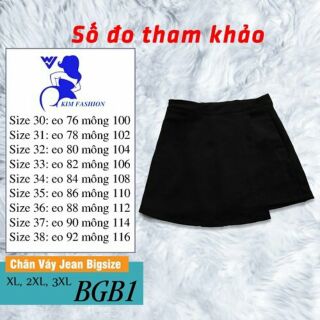 Quần váy đắp chéo size lớn