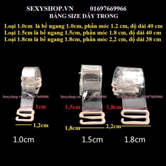Dây trong cho áo lót big size chống tụt dây trong chống trượt