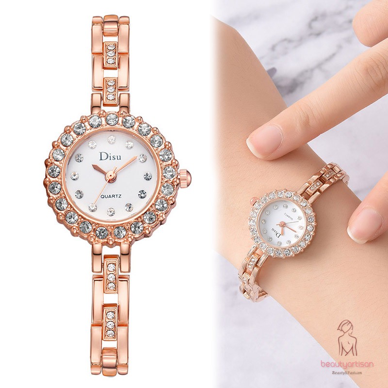 Đồng hồ đeo tay thạch anh dây đeo hợp kim đẹp mắt thời trang