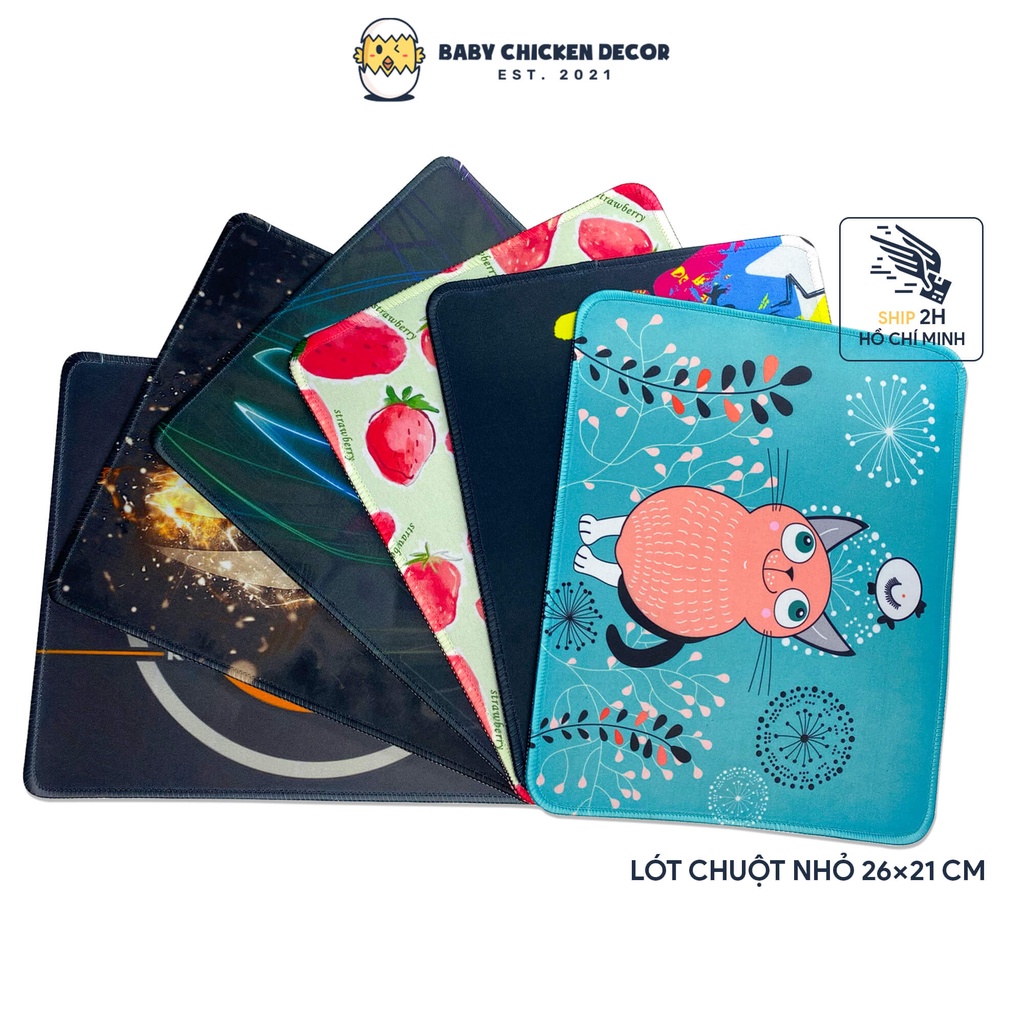 Miếng lót chuột dễ thương Gaming chống thấm nước kích thước 26x21cm