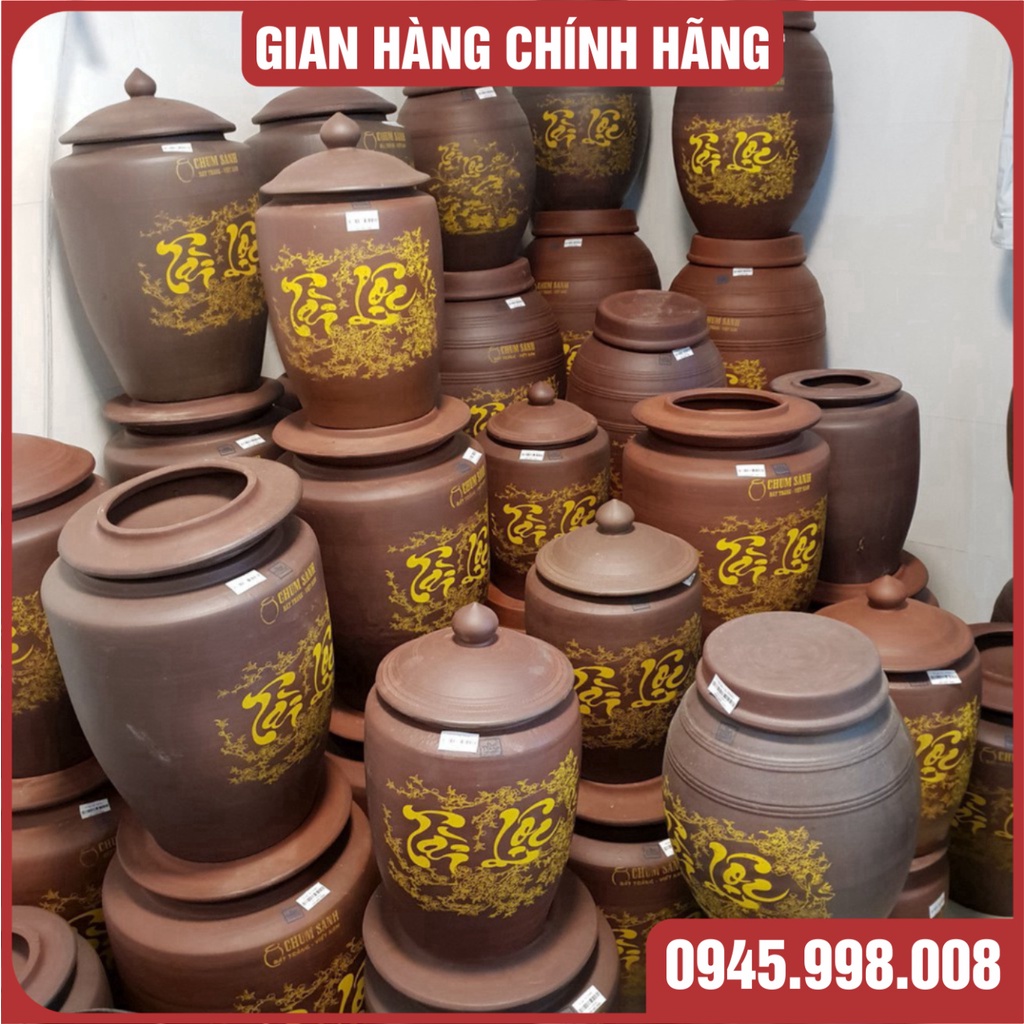 [GIÁ SỐC] HŨ ĐỰNG GẠO BẰNG GỐM MÀU NÂU GẠCH ĐỎ- HÀNG CAO CẤP GỐM SỨ BÁT TRÀNG ĐẸP CHUẨN THƯƠNG HIỆU - XƯỞNG GỐM VIỆT