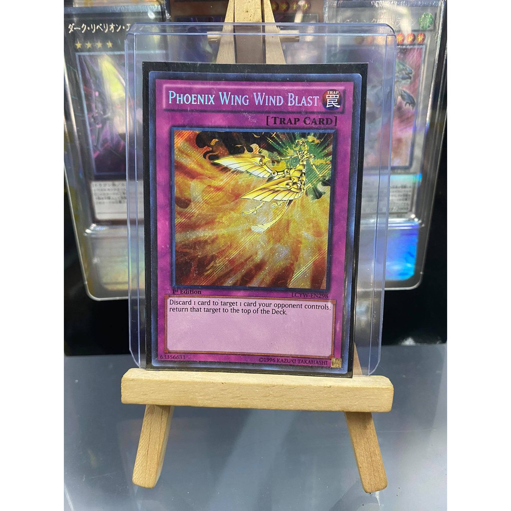 [ Dưa Hấu Yugioh ] Lá bài thẻ bài Phoenix Wing Wind Blast - Secret Rare - Tặng bọc bài nhựa bảo quản