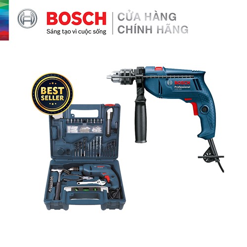 Bộ máy khoan động lực Bosch GSB 550 SET 100 chi tiết