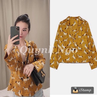Sơmi zara cổ v hàng chuẩn