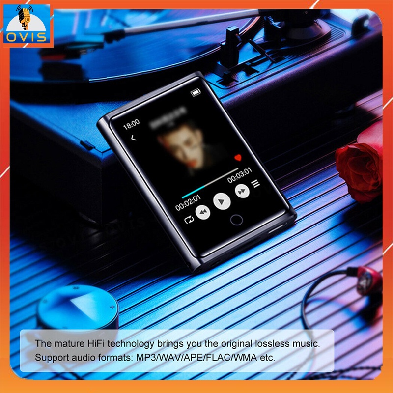 Ruizu M2 - Máy Nghe Nhạc Bluetooth Xem Video, Màn Hình Cảm Ứng