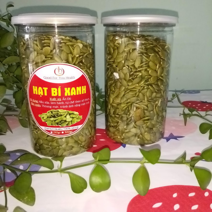 500GR Nhân Hạt Bí Xanh Ấn Độ Rang chín: Thơm ngon, Bùi, Vị Ngọt Tự Nhiên