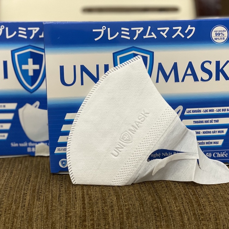 Khẩu trang 3D UNIMASK chính hãng chống bụi mịn,kháng khuẩn cao