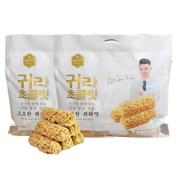 Bánh Yến Mạch Jinny-J Hàn Quốc - Túi 400gram